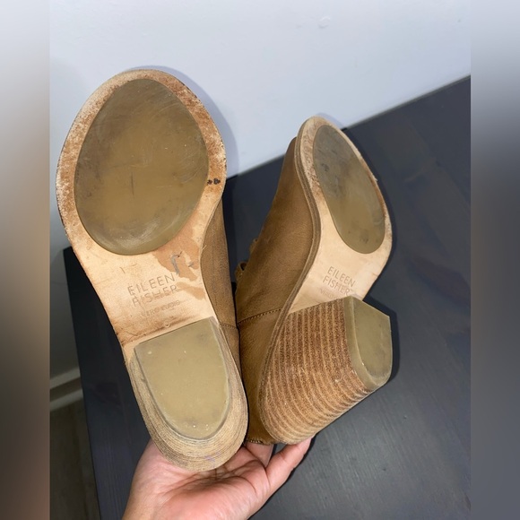 Eileen Fisher James Open Toe Stretch-Strap Bootie - Picture 7 of 8